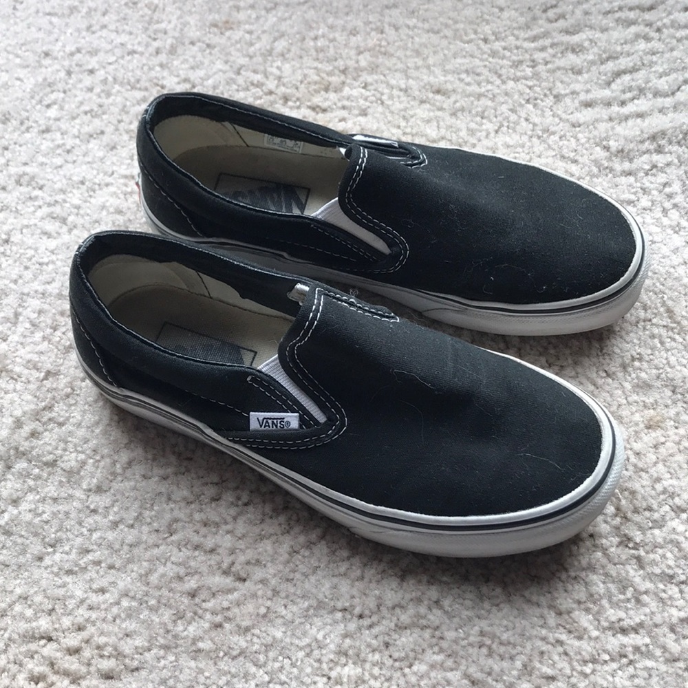 Black slip ons